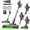 Vexilar V10PRO - Aspirapolvere senza fili a batteria, 45 kPa/450 W/45 min, 1,31 kg, leggero con LED verde, 6 in 1, batteria rimovibile, per peli di animali domestici, tappeti, pavimenti duri, auto