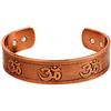 Touchstone Bracciale in Rame in Stile Tibetano. Forgiato a Mano con Rame Solido e di Alto Spessore per Donne e Uomini. Messaggio Spirituale indù.