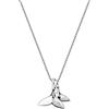 IMINI Collana in argento Sterling con doppio ciondolo a forma di coda di sirena, per donne, ragazze, uomini, delicati, personalizzati, lucidati, a forma di coda di balena, ciondolo pendente a forma di