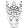 GNOCE Ciondolo a forma di teschio a forma di cuore, in argento Sterling 925, con scritta Love You Till Death, adatto per braccialetti e collane, idea regalo per donne e uomini