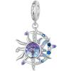 GNOCE Ciondolo Magico Sole Luna in Argento S925 Sterling Silver Charm Bead Fits Charm Bracelet&Necklace Christmas Day Gifts for Women Girls Friends