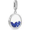 GNOCE Ciondolo Ovale Con Pietra Portafortuna in Argento Sterling 925 Con Perline Per Bracciale Collana Gioiell Regalo Per Compleanno Donne e Ragazze (Settembre)