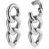 Vankula Peso Lobo Pesi Orecchie ear weights dilatatori Catena in Acciaio inossidabile lobi piercing espansori Gioielli Uomo Donna 4mm 6mm