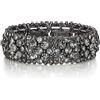 EVER FAITH Bracciale elastico da donna rotondo cristallo austriaco elegante sposa, Cristallo