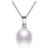 Kim Johanson, collana di perle Nina in argento sterling 925, con perla d'acqua dolce come ciondolo, da donnasacchettino per gioielli incluso (lingua italiana non garantita)