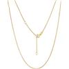 Suplight collana donna in argento 925 catena rolo 46cm, 1,5mm collana donna lunga girocollo oro catena oro donna collana donna oro regalo per donna ragazza