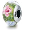 MEETCCY ZiNuo - Charm a forma di fiore in vetro di Murano, in argento Sterling per braccialetti Pandora, compatibile con braccialetti europei