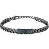 Sector No Limits Bracciale Uomo in Acciaio, Smalto, Collezione Energy, Finitura Vintage, Catene - SAFT86