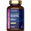 Horbäach Myo Inositolo e D Chiro Inositolo 2040 mg - Integratore Vegano per le Donne | 120 Compresse - Myo Inositol D Chiro Supplement - di Horbaach