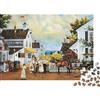 KQJZXNHPGR Scena Villaggio Carro Puzzle 1000 Pezzi Puzzle per Adulti Puzzle per Famiglia Relax Regalo 38x26cm/1000pcs