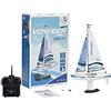 PLAY STEAM Voyager 280 2.4GHz RC Motor Powered Sailboat in Blue - 14 Tall