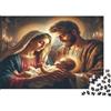 HGKMWZBDFJRL Scena familiare natalizia Interno accogliente Puzzle 1000 Pezzi Carta per Adulti Vista notturna Puzzle per Famiglia Regalo 52x38cm/1000pcs