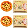 Ymhapp Set di 2 pezzi 1/12 pizza in miniatura, pizza in miniatura accessori decorazione casa delle bambole resina mix pizza mini casa accessori decorazione cibo decorazione casa delle bambole decorazione