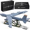 MISINI M8028 1:50 B-52H Stratofortress Bomber Building Blocks Set, grande modello MOC di aeromobili militari con supporto, da collezione, regalo da combattente per fan militari e adulti, 5196 pezzi