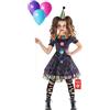 Morph Costume Pagliaccio Horror Bambina, Costume Halloween | Abito a Strati & Fascia con Cappello, Maniche a Sbuffo, Perfetto per Halloween, Ideale per il Gioco di Ruolo