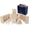 Jac & Mok Kubb Viking Games Set - Gioco di lancio in legno di gomma con borsa per il trasporto