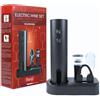 Ranji - Cavatappi Elettrico Ricaricabile USB, Set Apribottiglie Elettrico per Vino con Tagliacapsule, Tappo Conservazione, Versatore e Supporto, Kit Apribottiglie Vino, Regalo Uomo Amanti del Vino