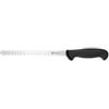 Sanelli Ambrogio Ambrogio Sanelli, Linea Tecna Coltello salmone, lama alveolata cm 28 NERO con Lama in Acciaio Inox NitroB e Manico Ergonomico a grip evoluto, Coltello Professionale, Made in Italy