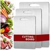 CUBTEM 3 Pezzi Tagliere in Titanio, S316 Tagliere Acciaio Inox per Cucina