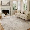 HUGEAR Tappeto Salotto 150x210cm Beige Grigio Tappeti | Lavabile in Lavatrice, Antiscivolo, Astratto, Pelo Corto, Cameretta, Scendiletto, Ufficio, Moderno