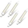 LedWekei Set 4 lampadine LED R7S 118mm 15W 80 chip 2835SMD, equivalenti a 150W alogena, lineari doppio attacco, per lunga distanza e paesaggio, bianco caldo 2700K