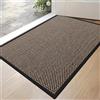 DEXI Zerbino Ingresso Interno 43 x 76 cm, Antiscivolo, Nero
