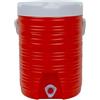 COSE DA CASA Thermos Borraccia Termica rosso 9 Litri con Rubinetto e Maniglia Contenitore Frigo Acqua in Plastica Bocca Larga con Tappo e Contenitore Porta ghiaccio riempimento comodo Dispenser Termico Portatile