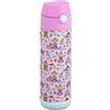 Snug - Borraccia termica per bambini, con cannuccia 500 ml Principessa