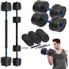 Rebel Active RBA-2300 - Set di manubri in bitume con barra di collegamento, 2 x 10 kg