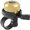 M-WAVE Mini-Bell Bella DING-Dong, Brass, Gold, W/Bracket for Handlebar (22.2 Mm), On Card