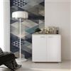 Dmora Credenza Skagerrak 68x34x74h cm Marrone Olmo Cassetti un Ripiano, Madia Apertura Battente