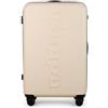 Kappa Trolley da Cabina 55 x 40 x 20, Valigia ABS Antigraffio con 4 Ruote Girevoli 360°, Manico Telescopico Regolabile, Lucchetto TSA Incorporato, Viaggio Aereo Uomo Donna 332E3GW, Bianco Sporco