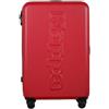 Kappa Trolley da Cabina 55 x 40 x 20cm, Valigia ABS Antigraffio con 4 Ruote Girevoli 360°, Manico Telescopico Regolabile, Lucchetto TSA Incorporato, Viaggio Aereo Uomo Donna 332E3GW, Rosso