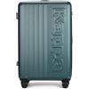 Kappa Valigia da Cabina Rigida 55 x 40 x 20, Trolley in ABS Antigraffio con 4 Ruote Girevoli 360°, Manico Telescopico Regolabile, Bagaglio a Mano per Viaggi Aerei 332E3IW, Verde Petrolio
