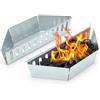 QWORK® 2 Pezzi cesti per carbonella, Supporto per combustibile in bricchette di carbonella, Compatibile con Barbecue a carbonella Weber da 47/57/67 cm