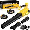 OranTom Soffiatore a Batteria Brushless 1000W, 2x Batterie 3,0 Ah