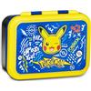 Seven Portamerenda Pokemon, Blu, 850 ml, Resistente al calore, Divisorio interno, Lavabile in lavastoviglie, Base in acciaio, Scuola, Sport, Viaggio, Bambino, Bambina