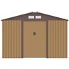 Parama Casetta da giardino in acciaio zincato giallo e marrone 2,77x1,95x1,93 m - 65kg - 4,8 metri quadri