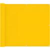 QINXIXINAIXI Frangivista per balcone, giallo, 90 x 200 cm, in poliestere resistente ai raggi UV, per terrazza e giardino, con motivo a righe, moderno ombrellone da balcone giallo come schermo singolo