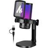 MAONO Microfono Gaming RGB, Microfono a Condensatore con Cancellazione del Rumore per Streaming Podcast Studio, Microfono USB per PS5/PS4/Mac - Luce RGB, Disattivazione One-Touch, Controllo Guadagno