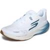 Skechers Aero Spark Performance Scarpe da Uomo, White Textile/Blue Trim, 42.5 EU
