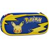 Seven Portapenne Scuola Round Plus Pokemon, Blu, Ampio Scomparto interno, Piano portamatite, Divisorio con elastici, Taschino con zip, Accessori Zaino, Scuola elementare e media, Bambino, Bambina