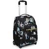 Seven Zaino Trolley, Scuola Elementare, Doppio Uso, Doppio Scomparto, Spallacci a Scomparsa, Bambino, Abstract Graffiti Boy, nero