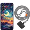 vingarshern Cover Compatibile con Samsung Galaxy A54 5G Custodia in Silicone Sottile Cover Antiurto e Antigraffio Con Catena/Cordino per Cellulare,Modèle*06