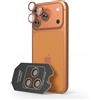 CoverStyle® - HyperLens 3D® - per iPhone 17 Pro/Max - Pellicola Fotocamera in Zaffiro e Alluminio - Arancione