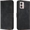 Lihondar Cover per Motorola Moto G13/G23/G53 5G, Custodia Motorola Moto G13/G23/G53 5G Portafoglio, Flip Libro Wallet Case Antiurto Custodia in Pelle PU Premium, Slot per Schede, con Magnetica (Nero)
