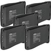 vhbw 5x batteria compatibile con Retevis H777 radio (1500mAh, 3,7V, Li-Ion)
