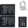 HIGHAKKU Batteria di ricambio NP-45 compatibile con Steel-Series Arctis Nova Pro 61527 Wireless Multi-System Gaming Headset Pack of 2
