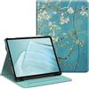 FINTIE Cover per iPad Air 13 Pollici M4/M3/M2 (2026/2025/2024) | con Portapenne, Multi-angli Slim Fit Folio Custodia Case con Pocket e Auto Sveglia/Sonno, Blossom