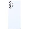 Generico Copri Batteria compatibile con SAMSUNG GALAXY A33 5G (NO con 4G) A336B A336 SM-A336B retro Posteriore Back Cover Scocca coperchio in plastica rigida + lente con cornice + Biadesivo (BIANCO)